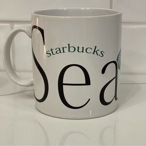 𝅺STARBUCKS - Seattle Mug - Mt Rainer - City Collector Mug  - 1994